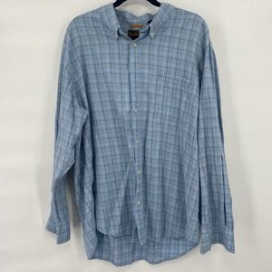 Timberland 100% Cotton Long Sleeve Button Front Shirt Size 2XL